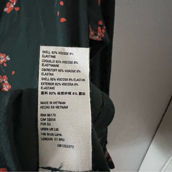 Free People Olivia Green Floral Print Tunic Dress - Picture 7 of 9